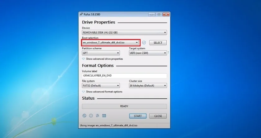 Criando um pendrive inicializável a partir de uma imagem ISO do Windows