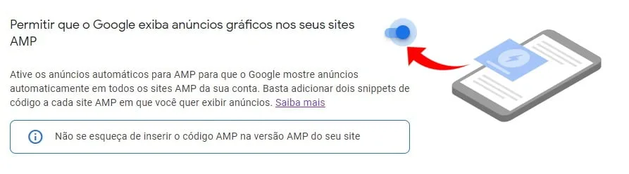 Como ativar os Anúncios Automáticos AMP no painel do Adsense?