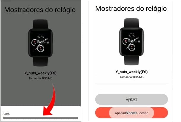 Aplicando uma watchface no smartwatch Mi Watch Lite