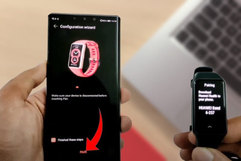 Como emparelhar a Huawei Band 6 no celular