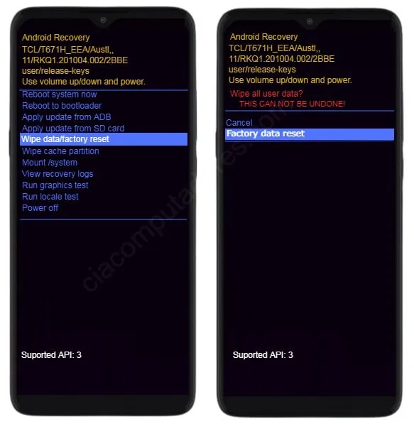 Como formatar um celular TCL pelos botões?