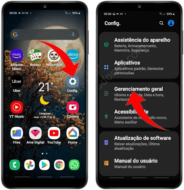 Como formatar Samsung Galaxy A12 pelas configurações?