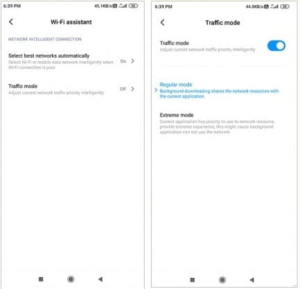 Como ativar o modo de tráfego WiFi no celular Xiaomi?