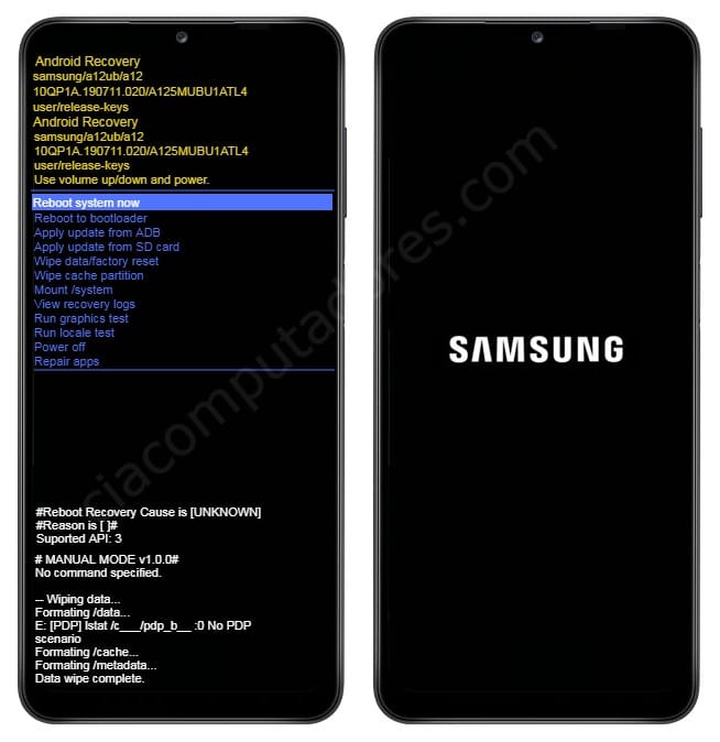 Como formatar Samsung Galaxy A12 pelo modo de recuperação?
