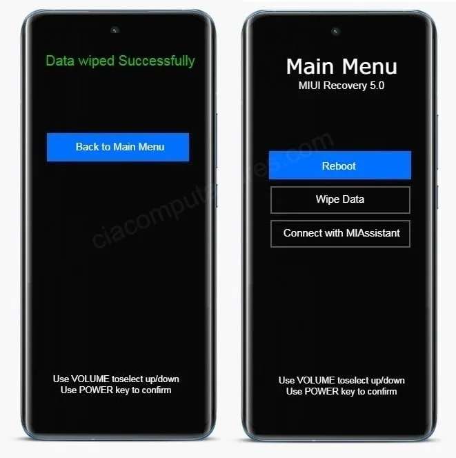 Como formatar Xiaomi Redmi Note 10s pelos botões?