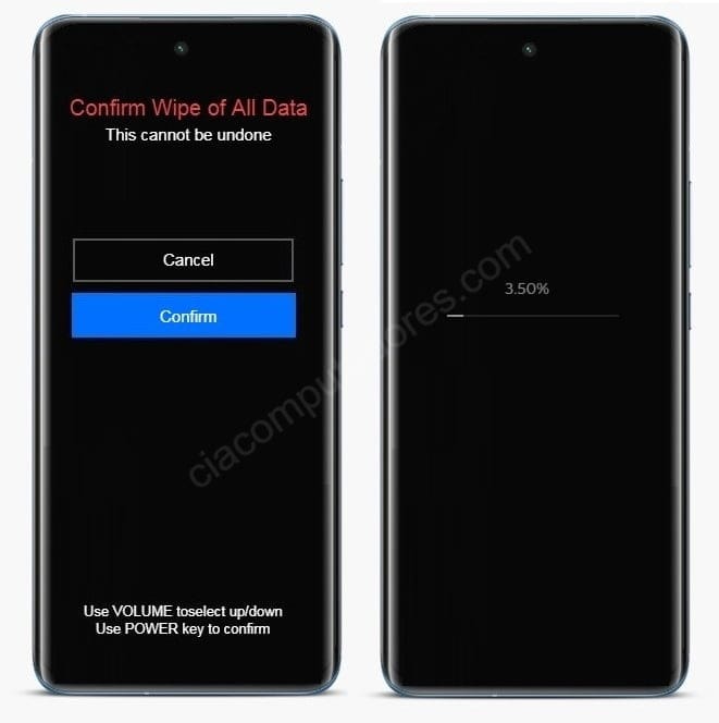 Como formatar Xiaomi Redmi Note 10s pelos botões?