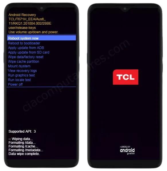 Como formatar um celular TCL pelos botões?