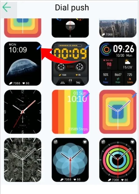 Personalizar watch faces no DT94