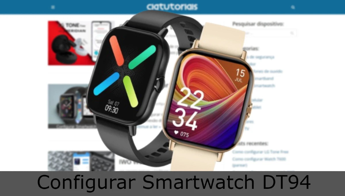 Como configurar Smartwatch DT94