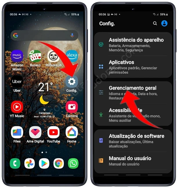 Como formatar Samsung Galaxy M51 pelas configurações?