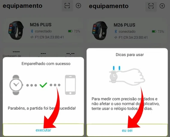 Conectando o M26 Plus pelo aplicativo