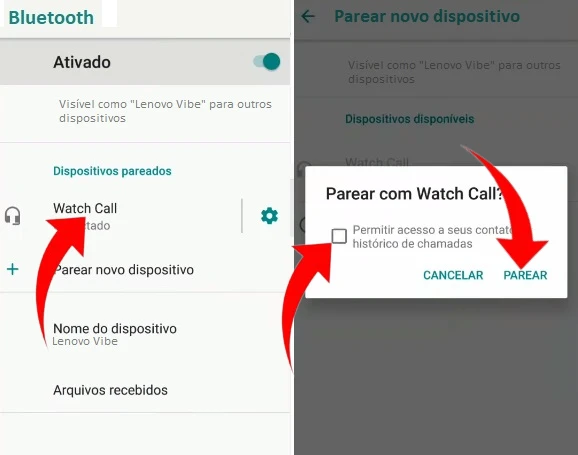 Conectando o M26 Plus pelo bluetooth do celular