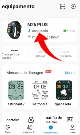 Conectando o M26 Plus pelo aplicativo
