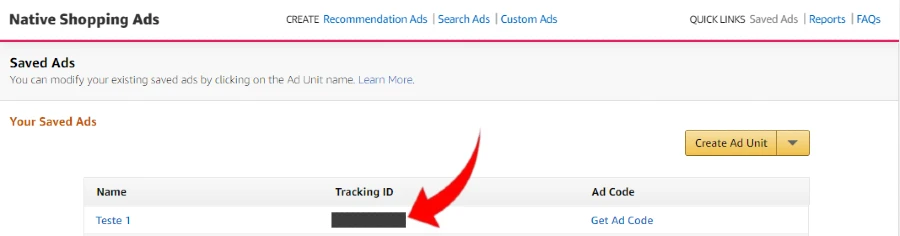 Convertendo o código Native Shopping Ads Amazon para AMP