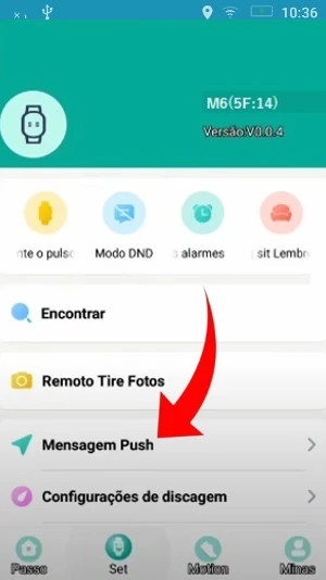 Configurando alguns recursos da smartband M6 no App