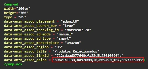 Obtendo o código de um produto Amazon