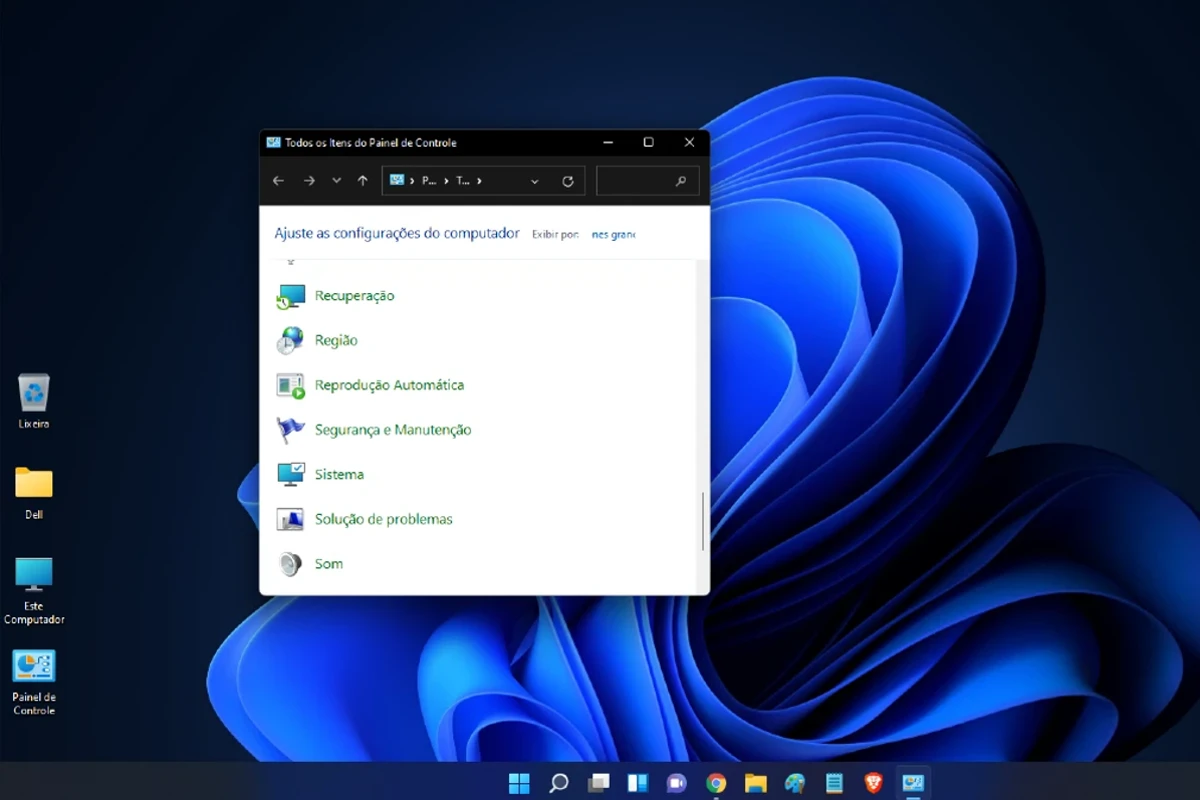Como acessar o Painel de Controle do Windows 11?