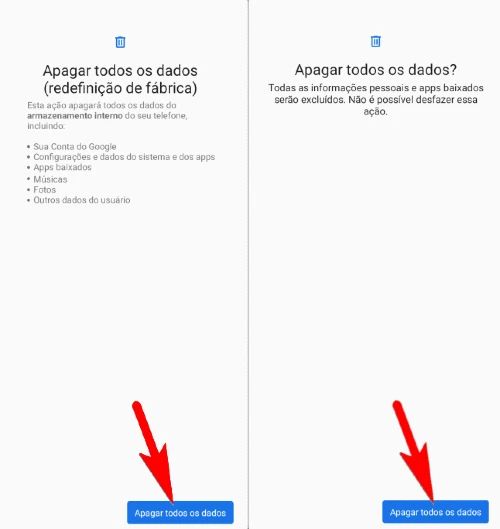 Como formatar o Motorola Moto G30 pelas configurações?