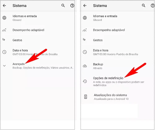 Como formatar o Motorola Moto G100 pelas configurações?