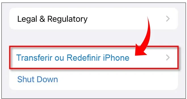 Como redefinir ou resetar o iPhone 13?