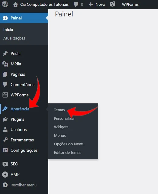 Instalando o tema AMP.
