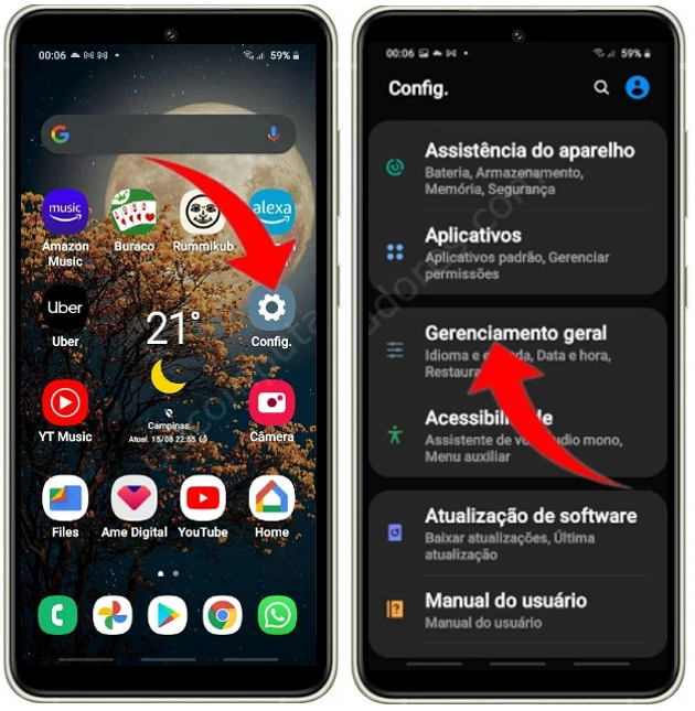 Como formatar o Samsung Galaxy S21 FE 5G pelas configurações?