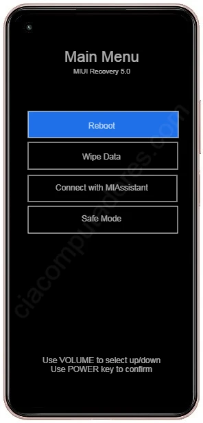 Como formatar o Xiaomi 11 Lite 5G NE pelo modo de recuperação?