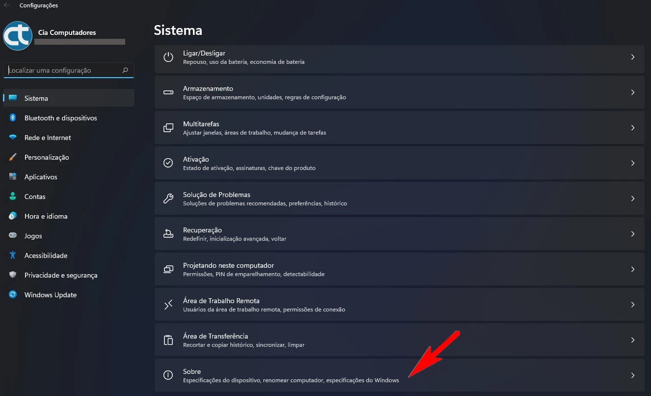 Como acessar o Gerenciador de Dispositivos através das Configurações?