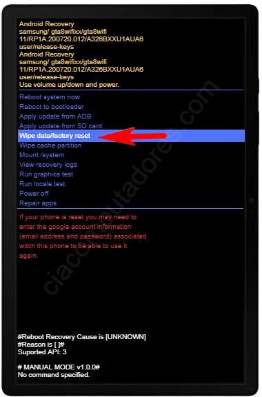 Como formatar Samsung Galaxy Tab A8 4G / Wi-Fi (2022)