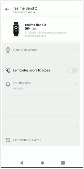 Como emparelhar a Realme Band 2 com o celular?