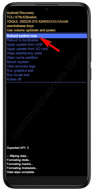 Como formatar o celular TCL L10 Lite, L10 Plus ou L10 Pro?