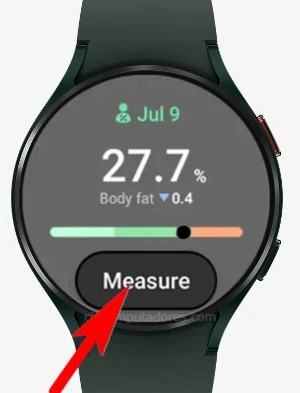 Como medir a composição corporal no Galaxy Watch4?