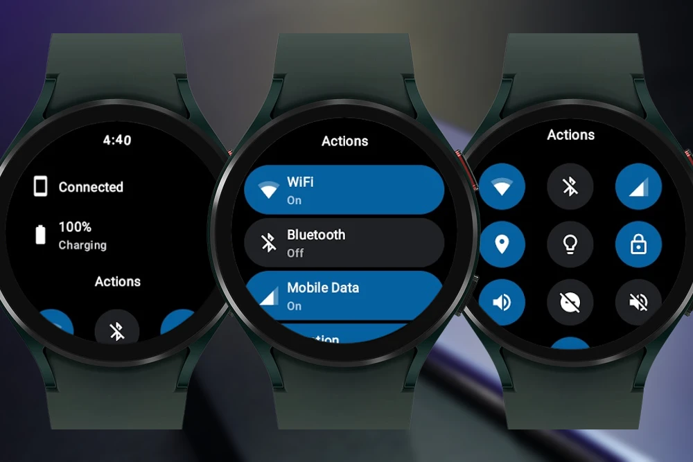 Aplicativo SimpleWear para Galaxy Watch 4.