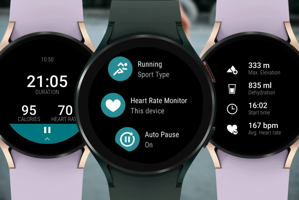 Aplicativo Adidas Running para Galaxy Watch 4.