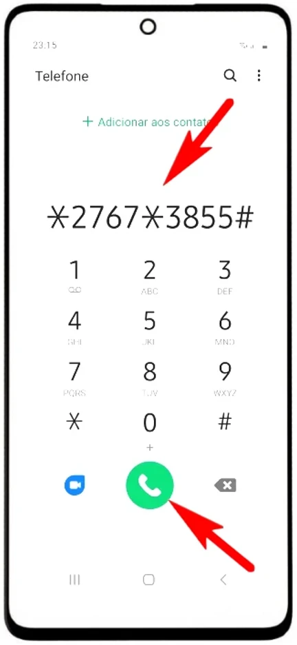 Códigos para formatar Samsung Galaxy A23