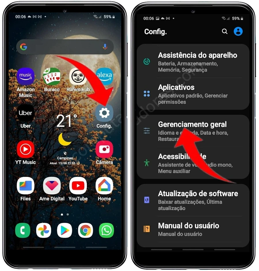 Como formatar o Samsung Galaxy A23 pelas configurações?
