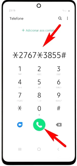 Códigos para formatar o Samsung Galaxy Z Flip 3 5G