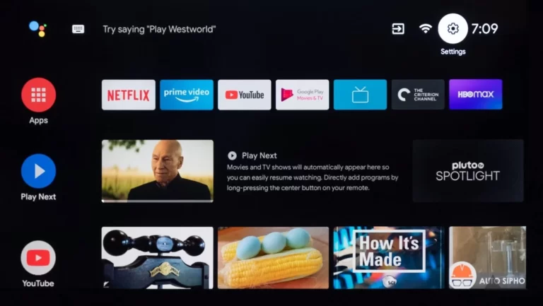 Como resetar Android TV