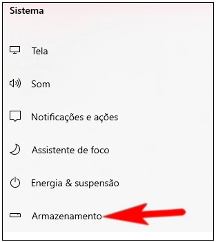 Como excluir arquivos temporários acessando as configurações do Windows 10?