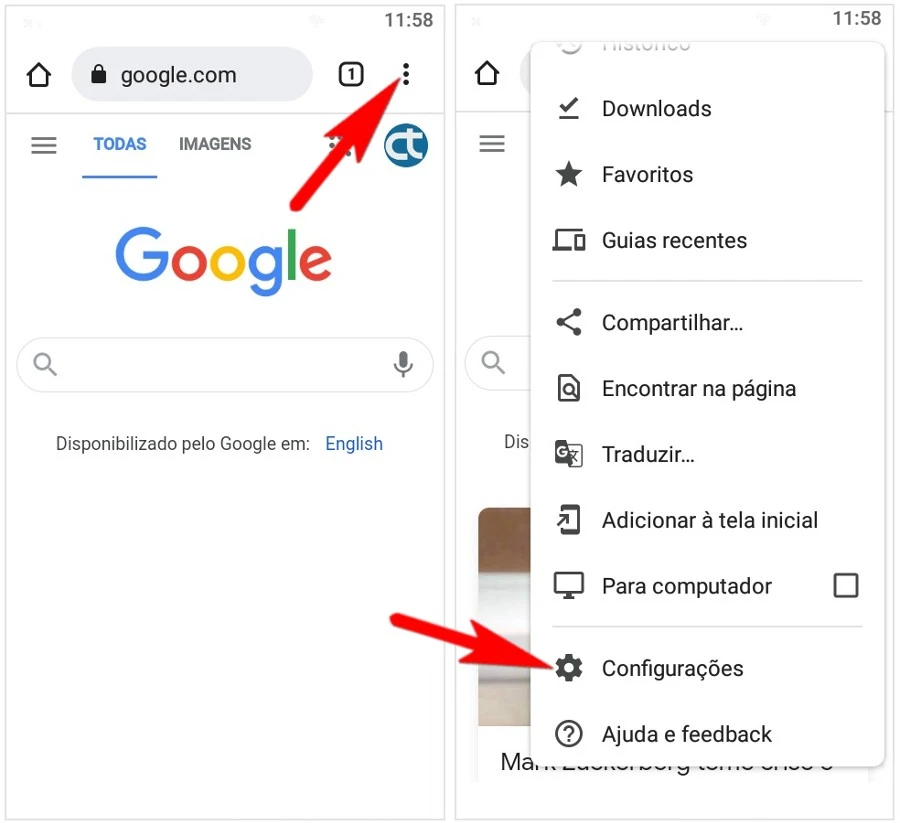 Como mudar o mecanismo de pesquisa do Google Chrome?