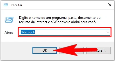 Como excluir arquivos temporários manualmente