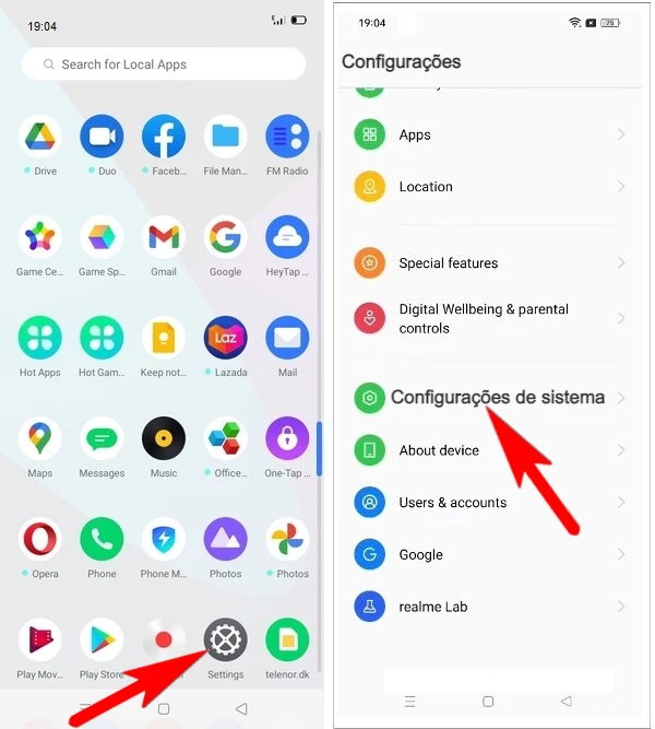 Como formatar o Realme 9 5G pelas configurações?