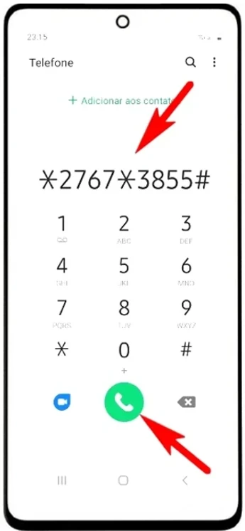 Códigos para formatar o Samsung Galaxy A33 5G.