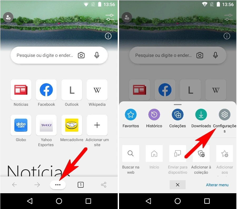 Como mudar o mecanismo de pesquisa do Microsoft Edge?