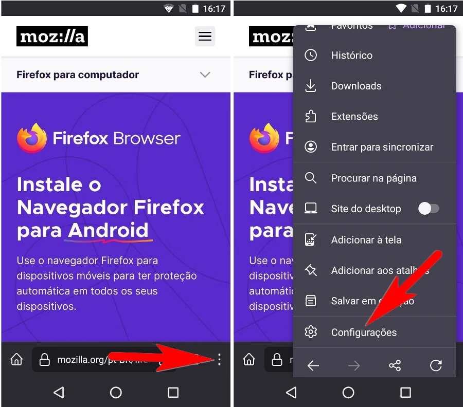 Como mudar o mecanismo de pesquisa do Mozilla Firefox?