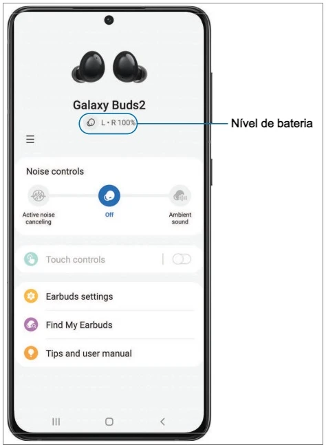 Como verificar o status da bateria do Galaxy Buds 2?