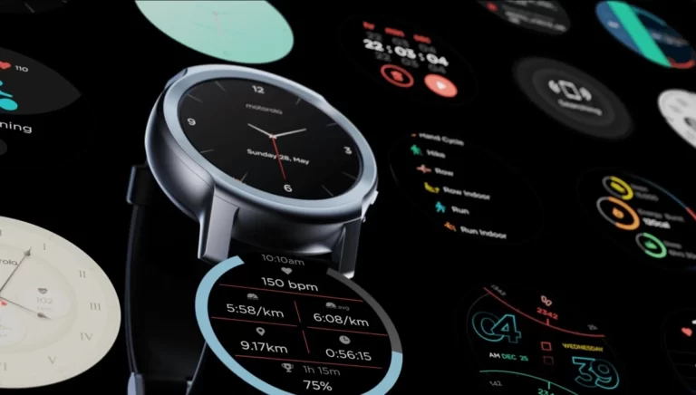 Como alterar o mostrador do Moto Watch 100