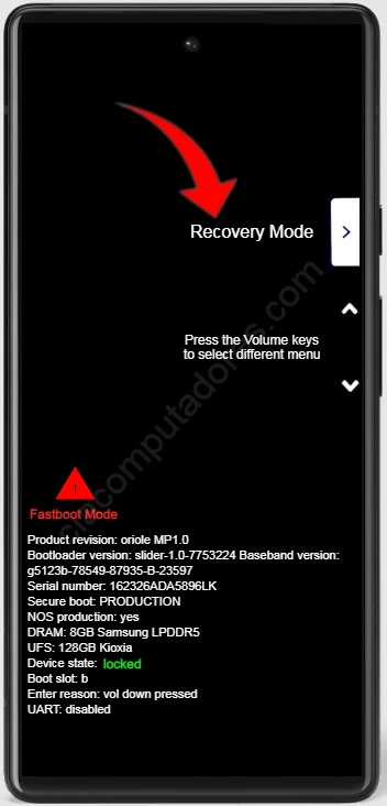 Como formatar Google Pixel 6 pelos botões?