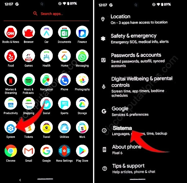 Como redefinir o Google Pixel 6?