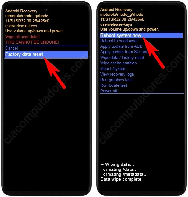 Como formatar o Motorola Moto G53 pelo modo de recuperação?
